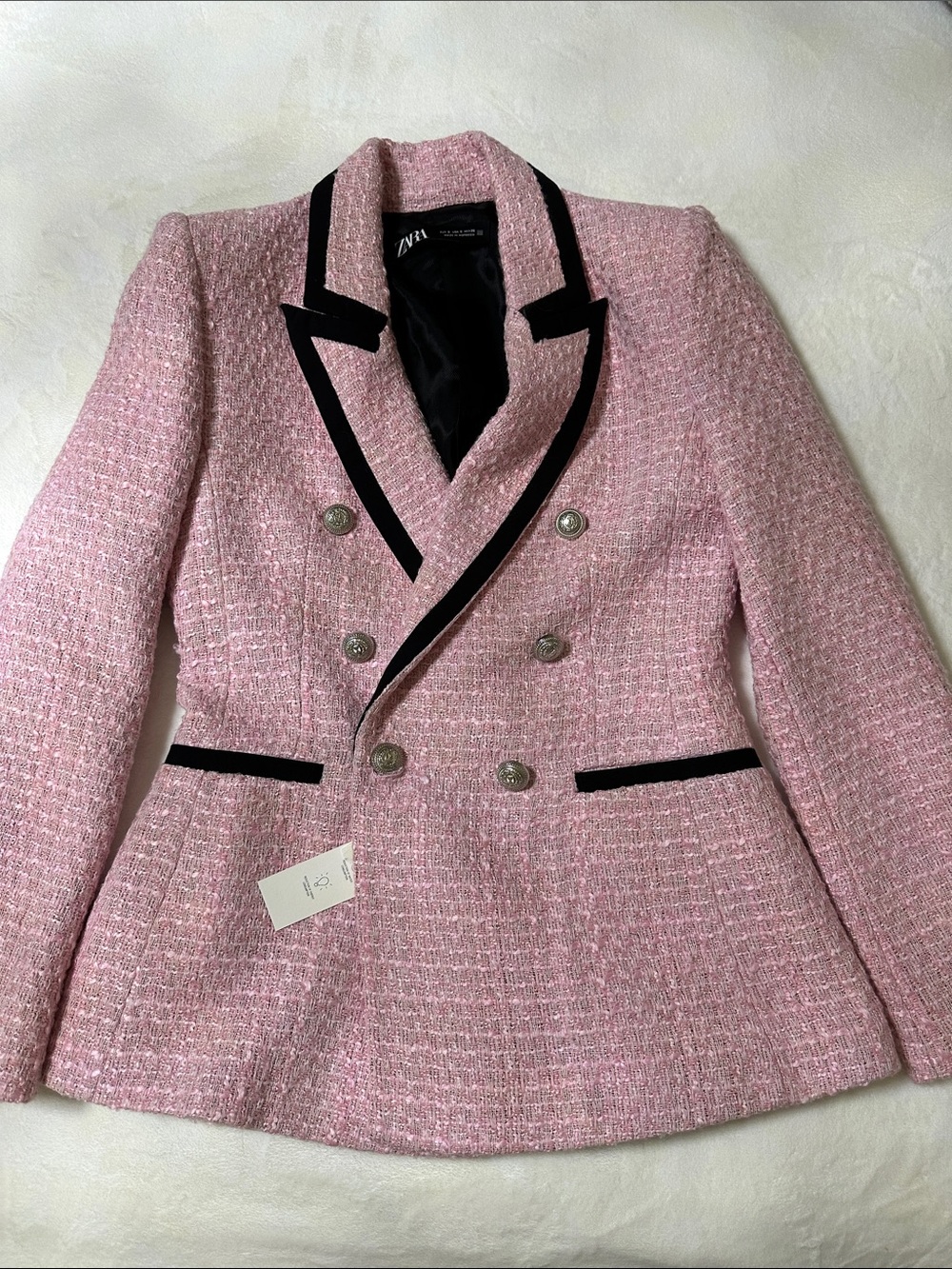 Zara Classic Tweed Blazer